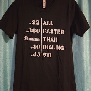 Bella Canvas Black Tee with White Graphic